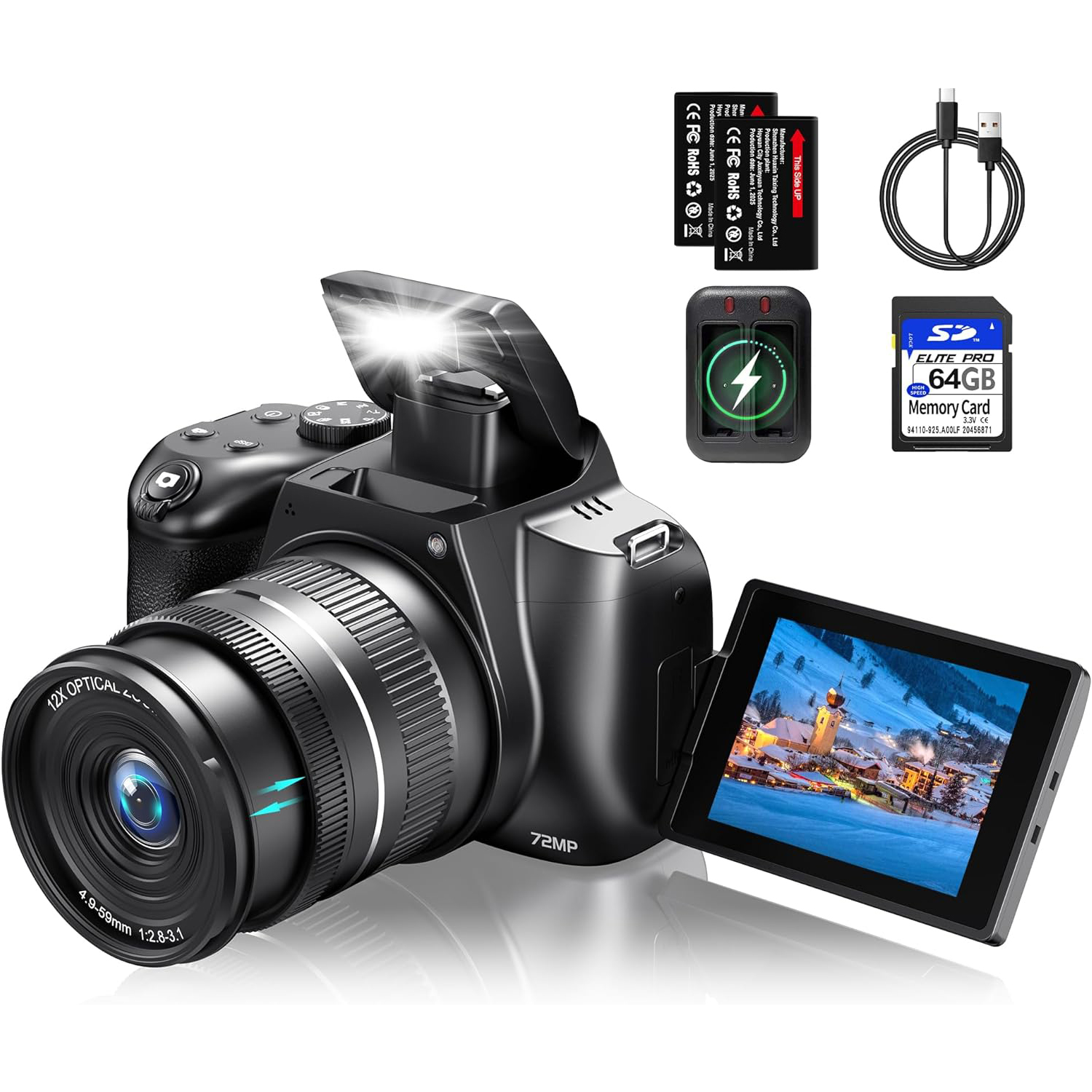 Photography Using Lighting - 4K HD Digital Camera for Photography