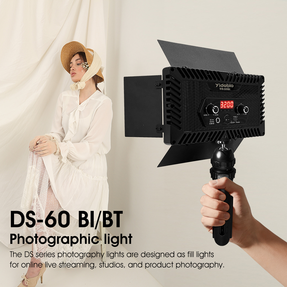 Photography Lighting Uk - Portable Video Light DS60BI Photography Selfie