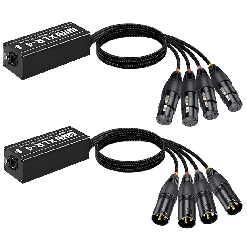 Photography Lighting Uk - Audio 4 Channel XLR 3 Pin