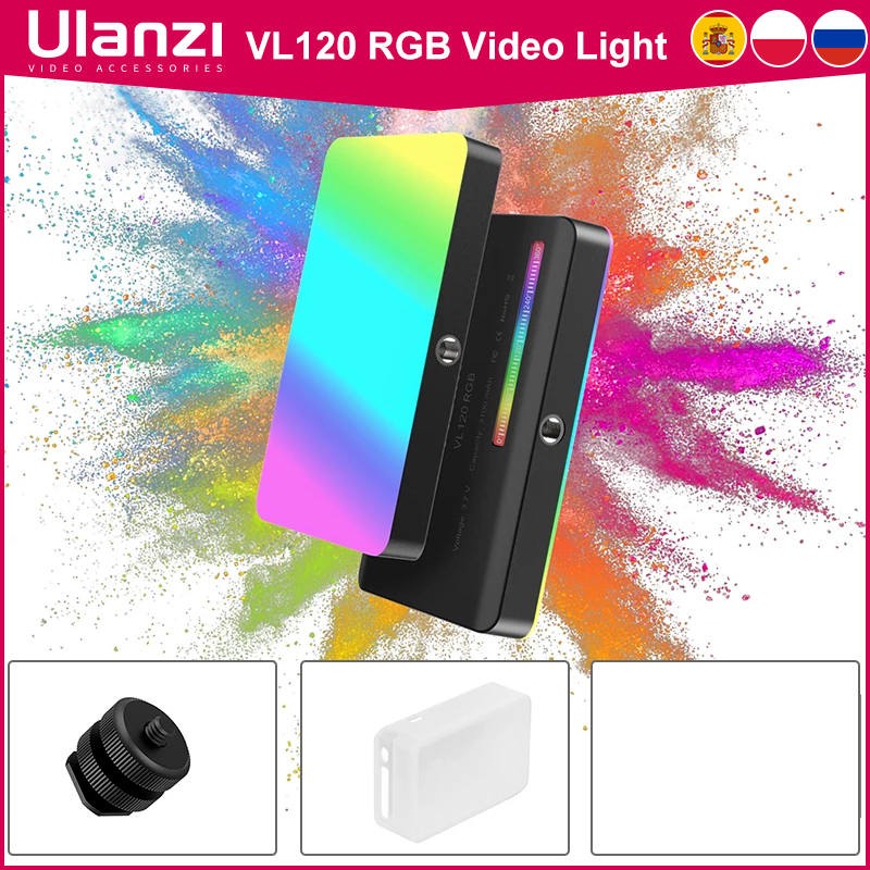 Photography Lighting Uk - Ulanzi VL120 RGB Camera Video Light