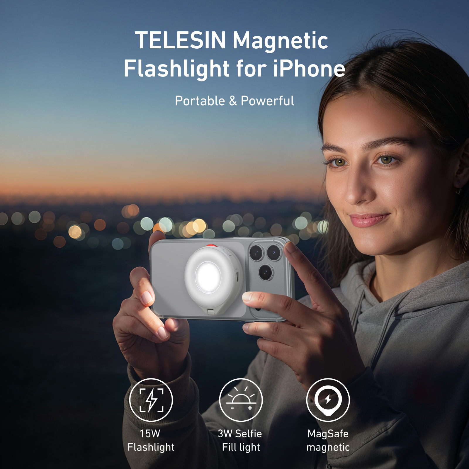 TELESIN Magnetic Flash light S - Photography Lighting Brands avis et prix