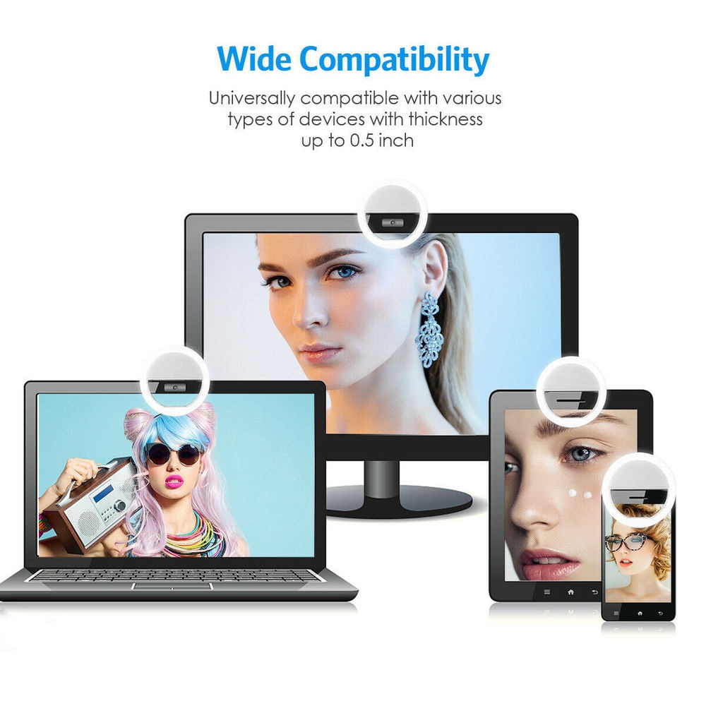 USB Rechargeable LED Selfie Ri - Photography Lighting Professional avis et prix