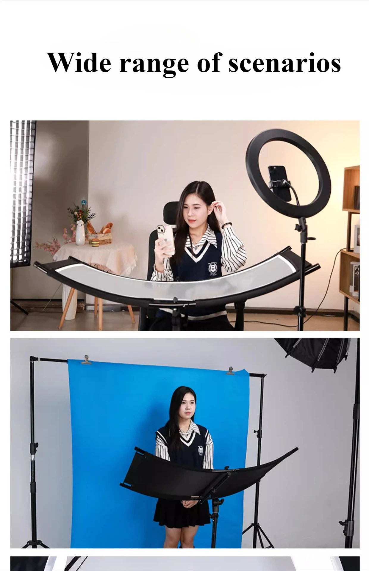 4-Color Cloth U-Type Reflector - Photography Lighting Type avis et prix