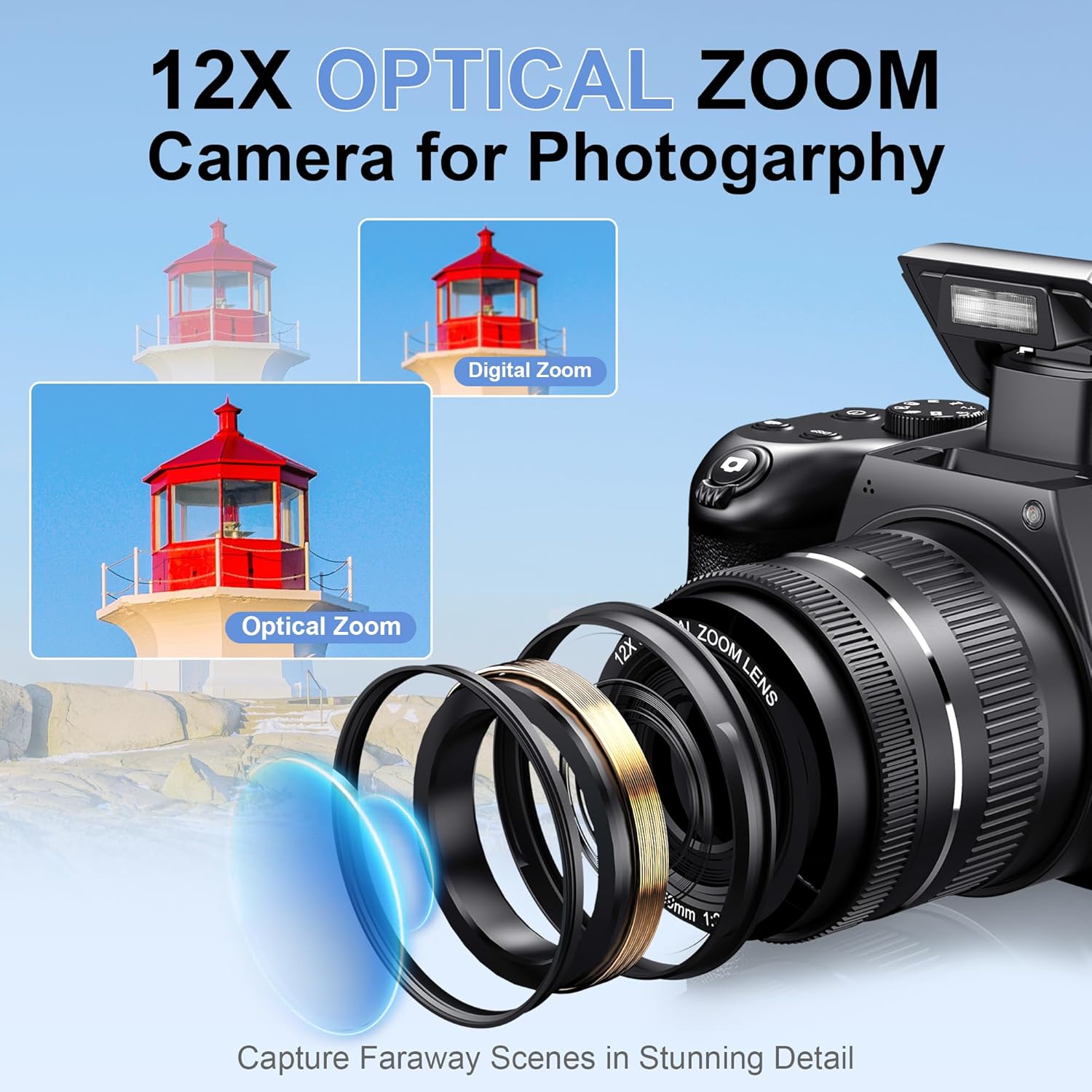 4K HD Digital Camera for Photo - Photography Using Lighting avis et prix