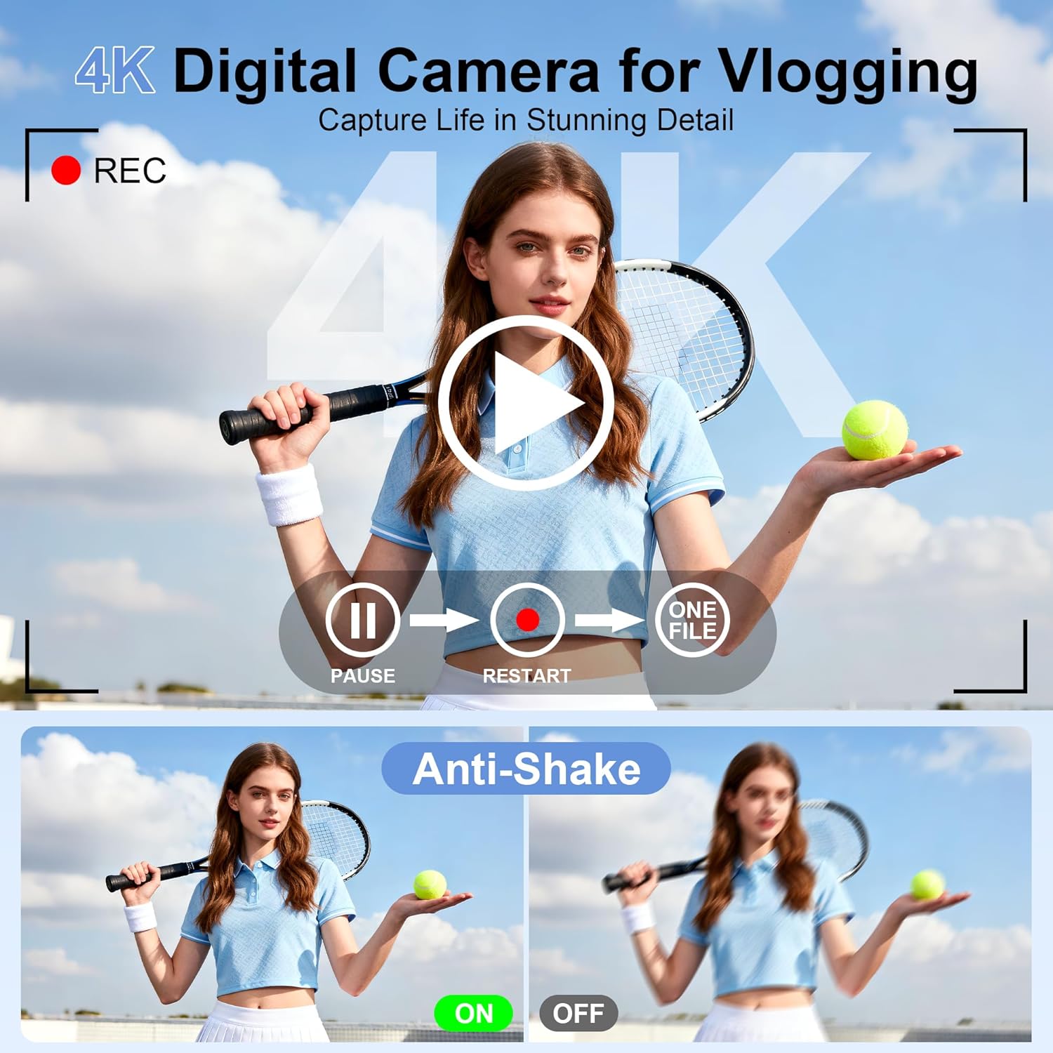 4K HD Digital Camera for Photo - Photography Using Lighting avis et prix