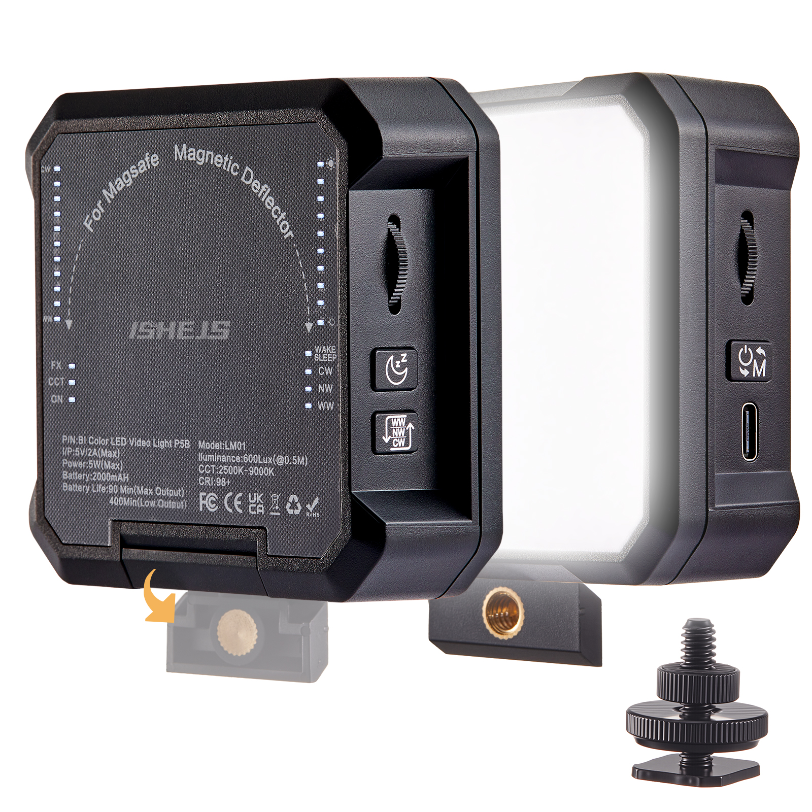 ISHEJS LM01: Compact Magnetic  - Photography Lighting Color avis et prix