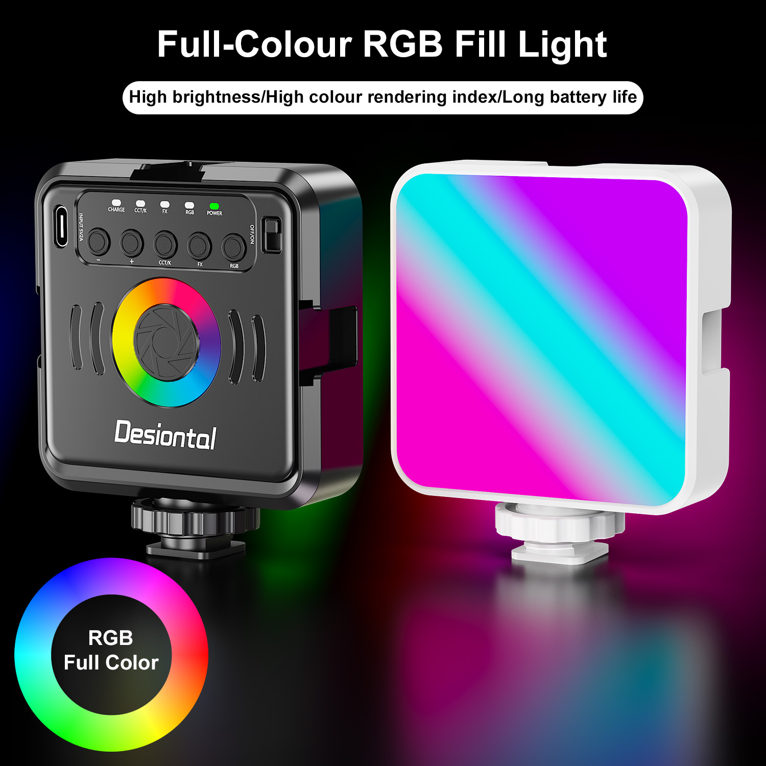 Desiontal X2 Portable RGB Phot - Photography Lighting Type avis et prix