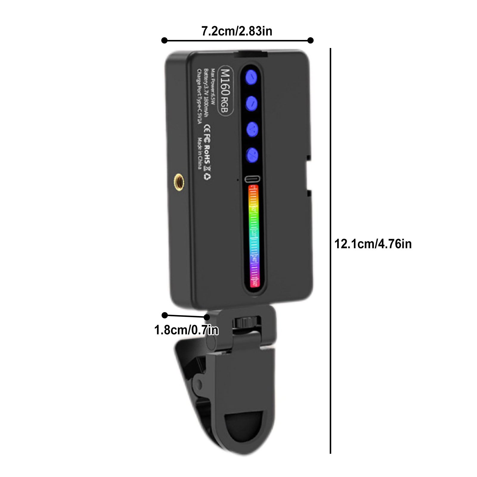 6.5W RGB LED Video Light 2700K - Photography Lighting Type avis et prix