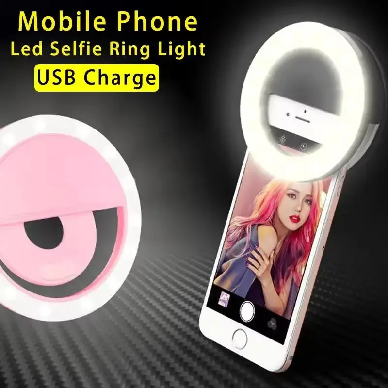 Clip-On LED Selfie Ring Light, - Photography Lighting Professional avis et prix