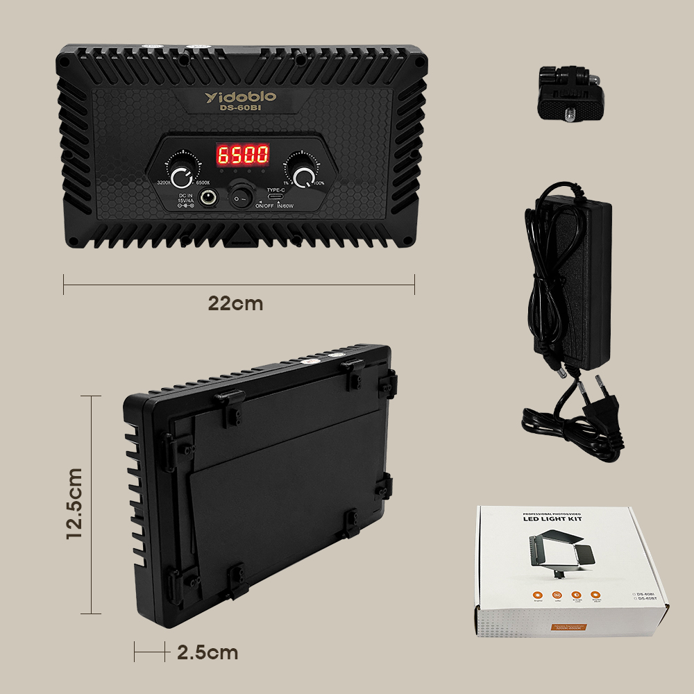 Portable Video Light DS60BI Ph - Photography Lighting Uk avis et prix