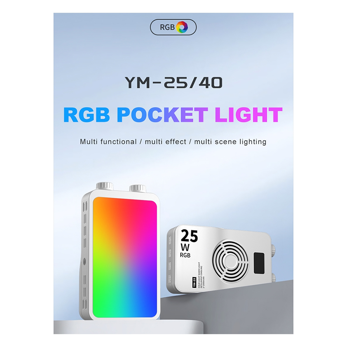ABPS 25W RGB Full-Color Fill L - Photography Lighting Color avis et prix