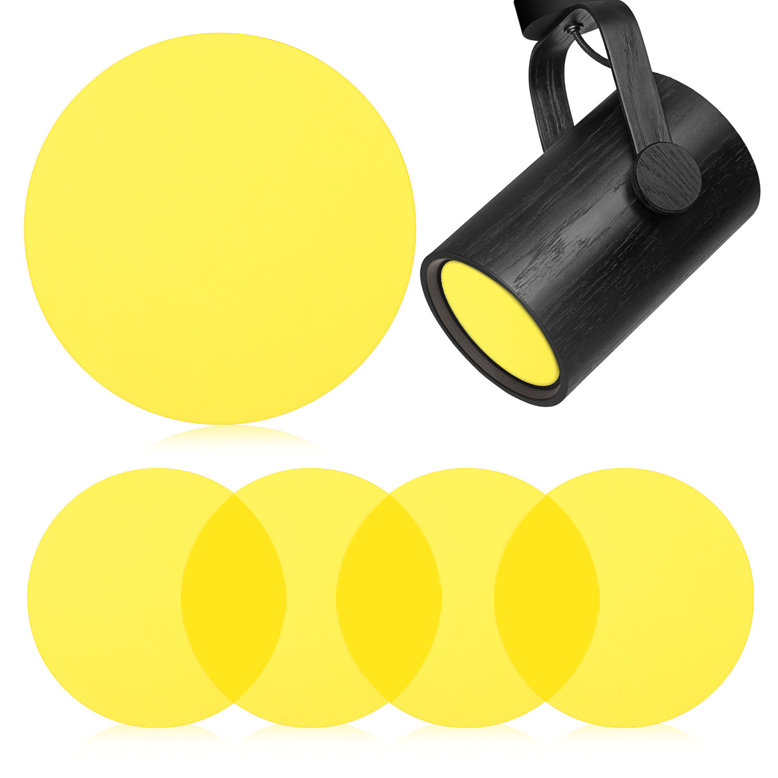 5Pcs Photography Light Gels Ye - Photography Lighting Color avis et prix