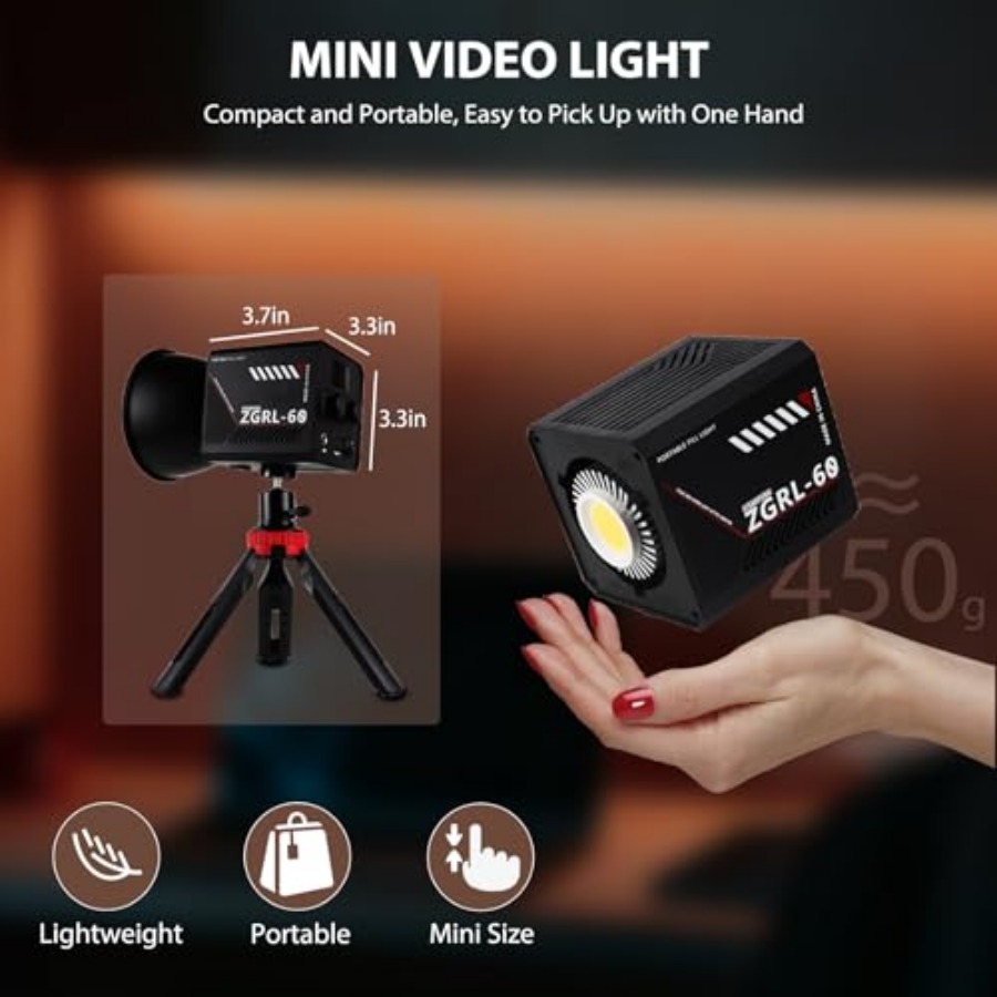60W COB LED Video Light Handhe - Photography Lighting Color avis et prix