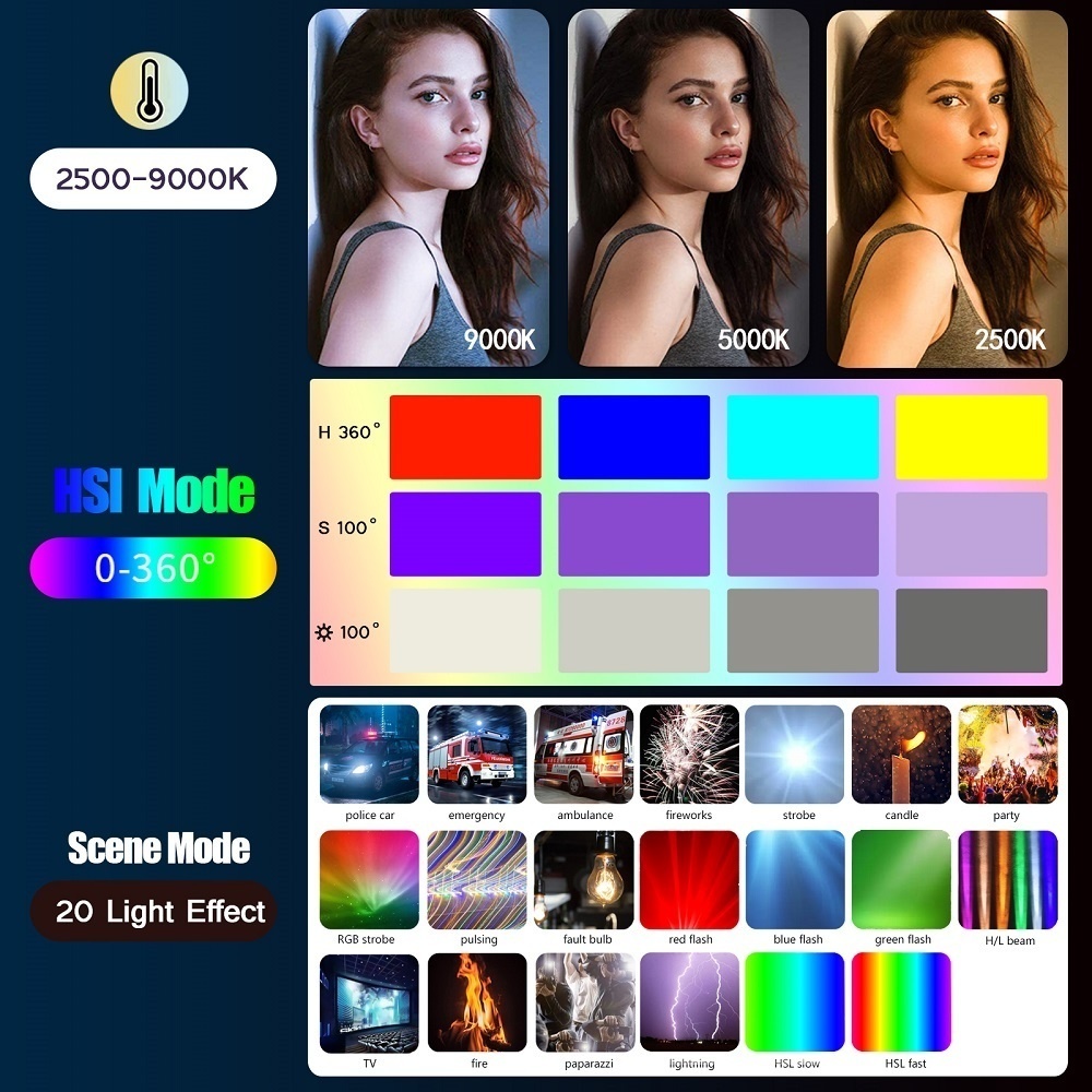 50CM RGB Stick Light Wand Ligh - Photography Lighting Type avis et prix