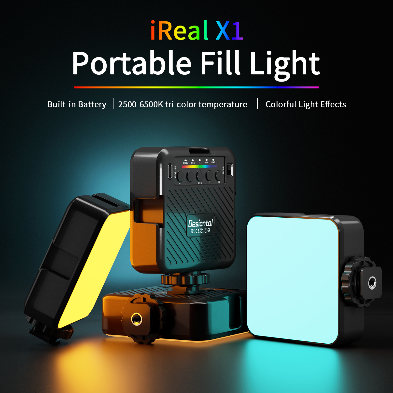 IReal X1 Full Color RGB Mini L - Photography Lighting Uk avis et prix
