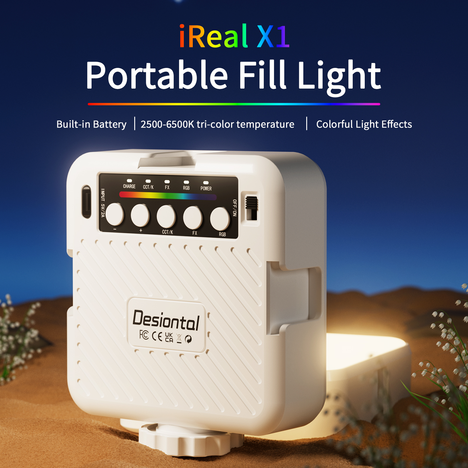 IReal X1 Full Color RGB Mini L - Photography Lighting Uk avis et prix