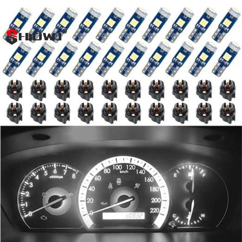10Pcs T5 Led Bulb Canbus W3W 7 - Interior Photography Lighting avis et prix