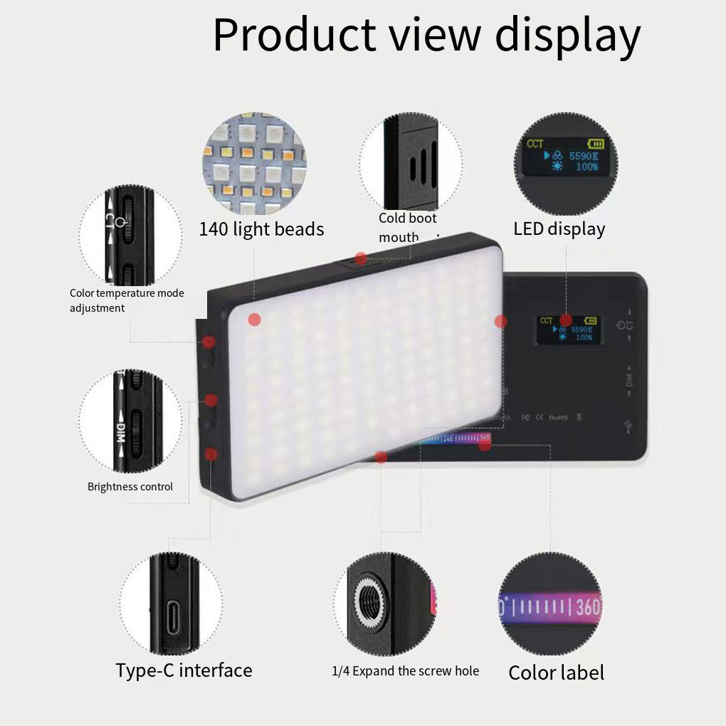 RGB Modes Mini Spotlight Fill  - Photography Lighting Color avis et prix