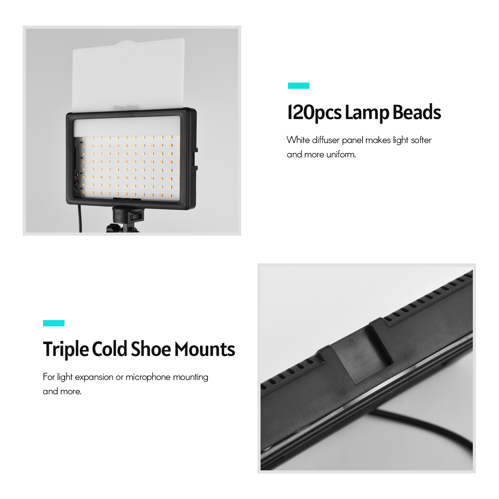 Andoer 2pcs LED Video Light Ki - Photography Lighting Uk avis et prix