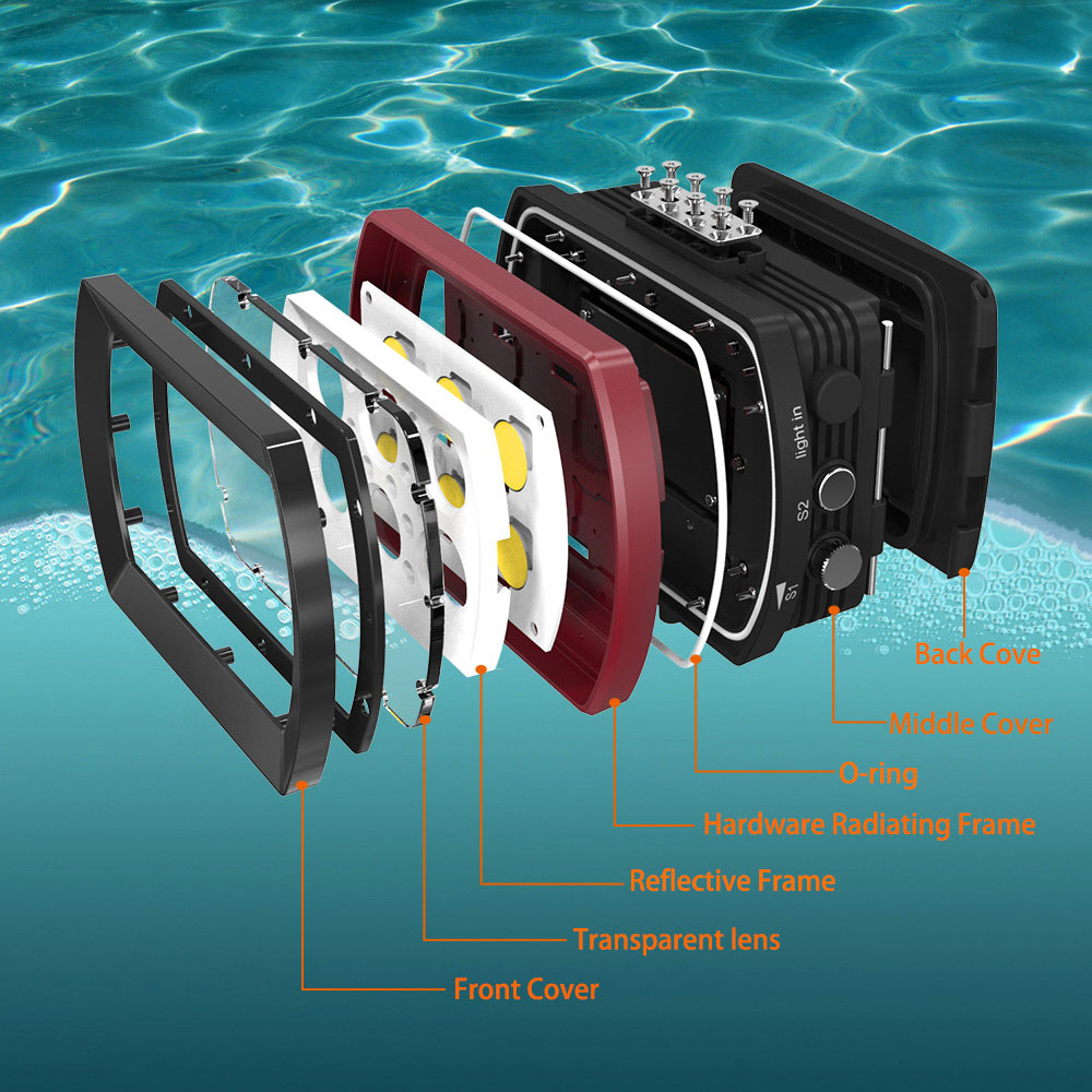 Seafrogs Aluminum LED Diving L - Photography Lighting Brands avis et prix