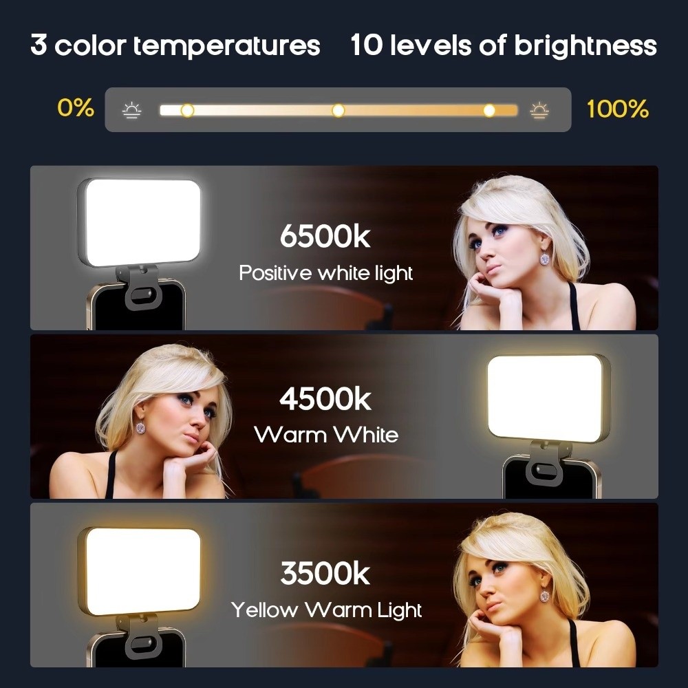 800/1000mAh LED Selfie Light 3 - Photography Using Lighting avis et prix