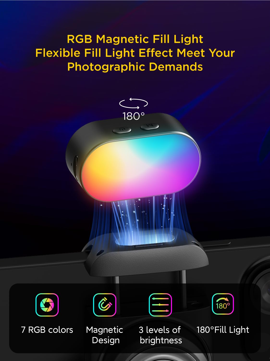 AOCHUAN RGB Magnetic Fill Ligh - Photography Lighting Uk avis et prix