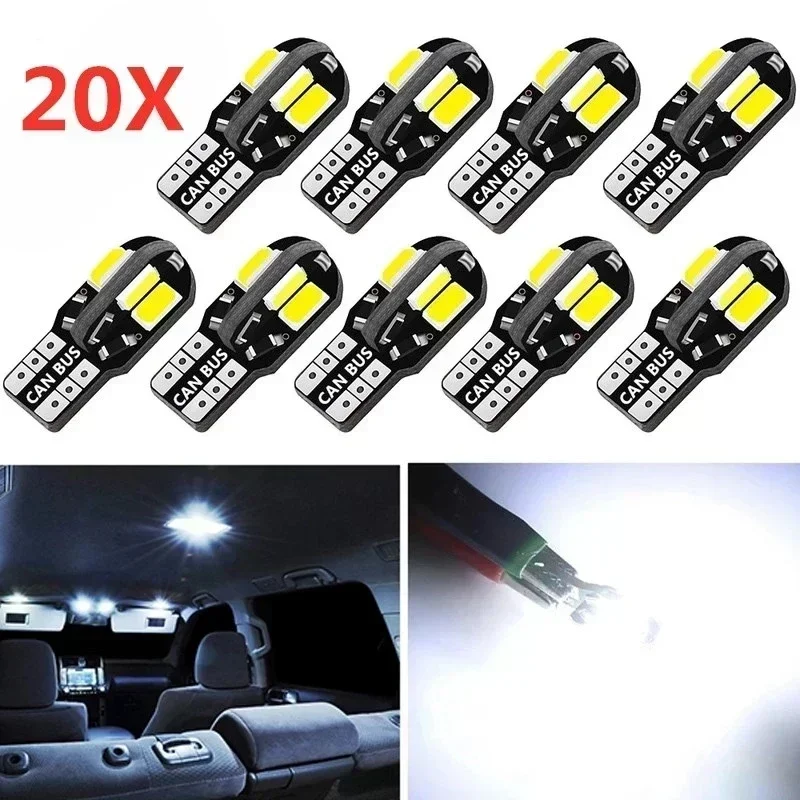 10/20PCS W5W T10 LED Bulbs Can - Interior Photography Lighting avis et prix