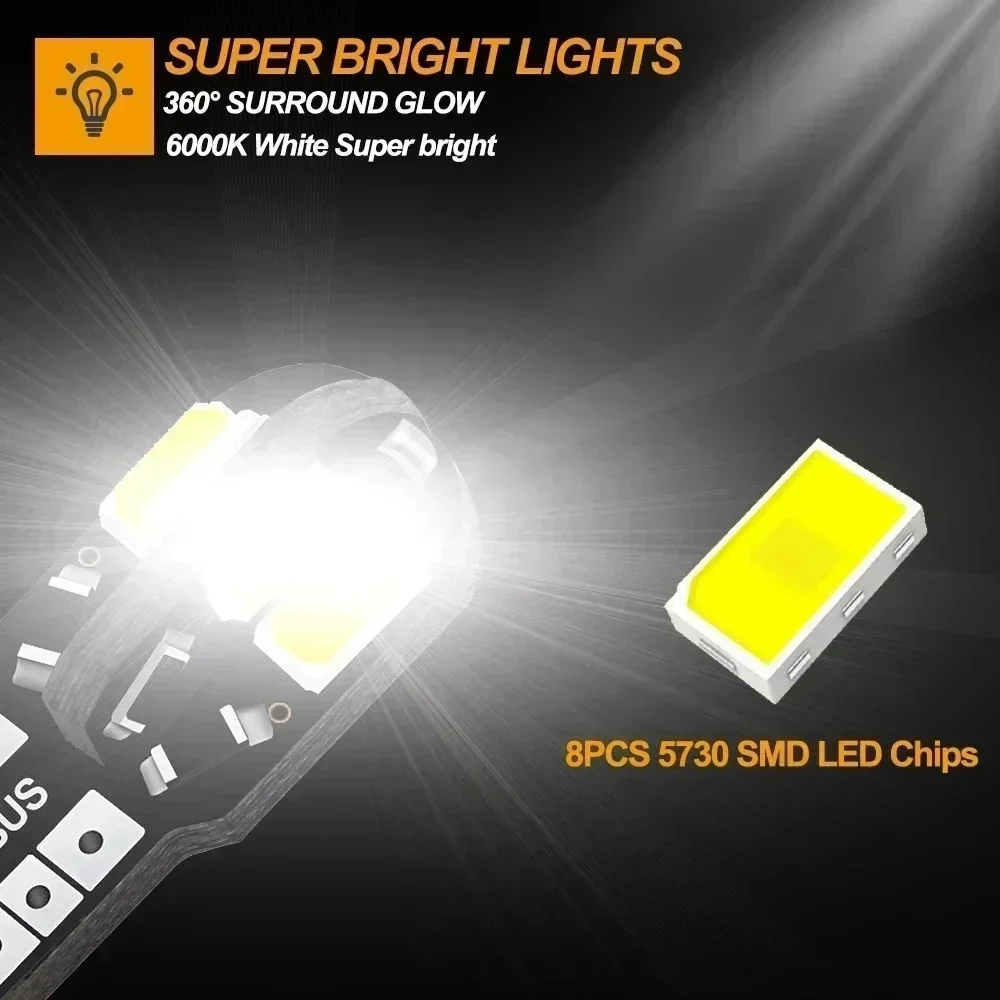 10/20PCS W5W T10 LED Bulbs Can - Interior Photography Lighting avis et prix